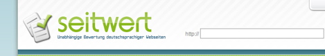Seitwert.de Eingabe der Adresse